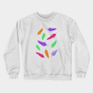 Colorful feathers Crewneck Sweatshirt